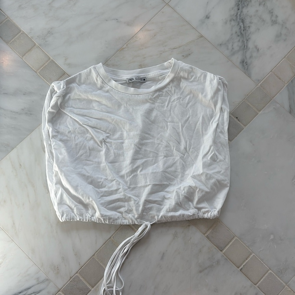Zara white muscle tank